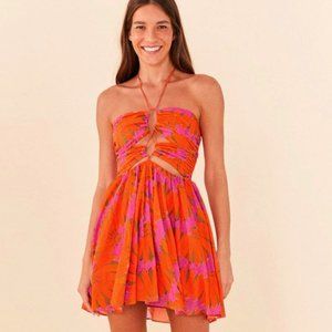 Farm Rio Pink Copacabana Mini Dress (Size S)